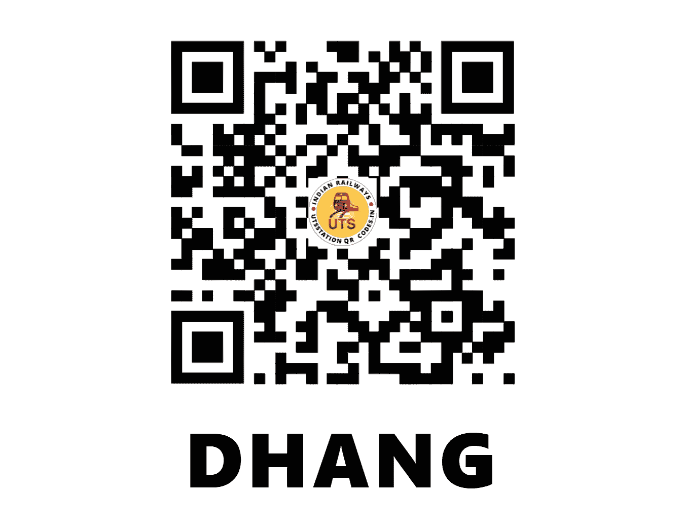 UTS QR Code for DHANG - DAG (EC - BIHAR)