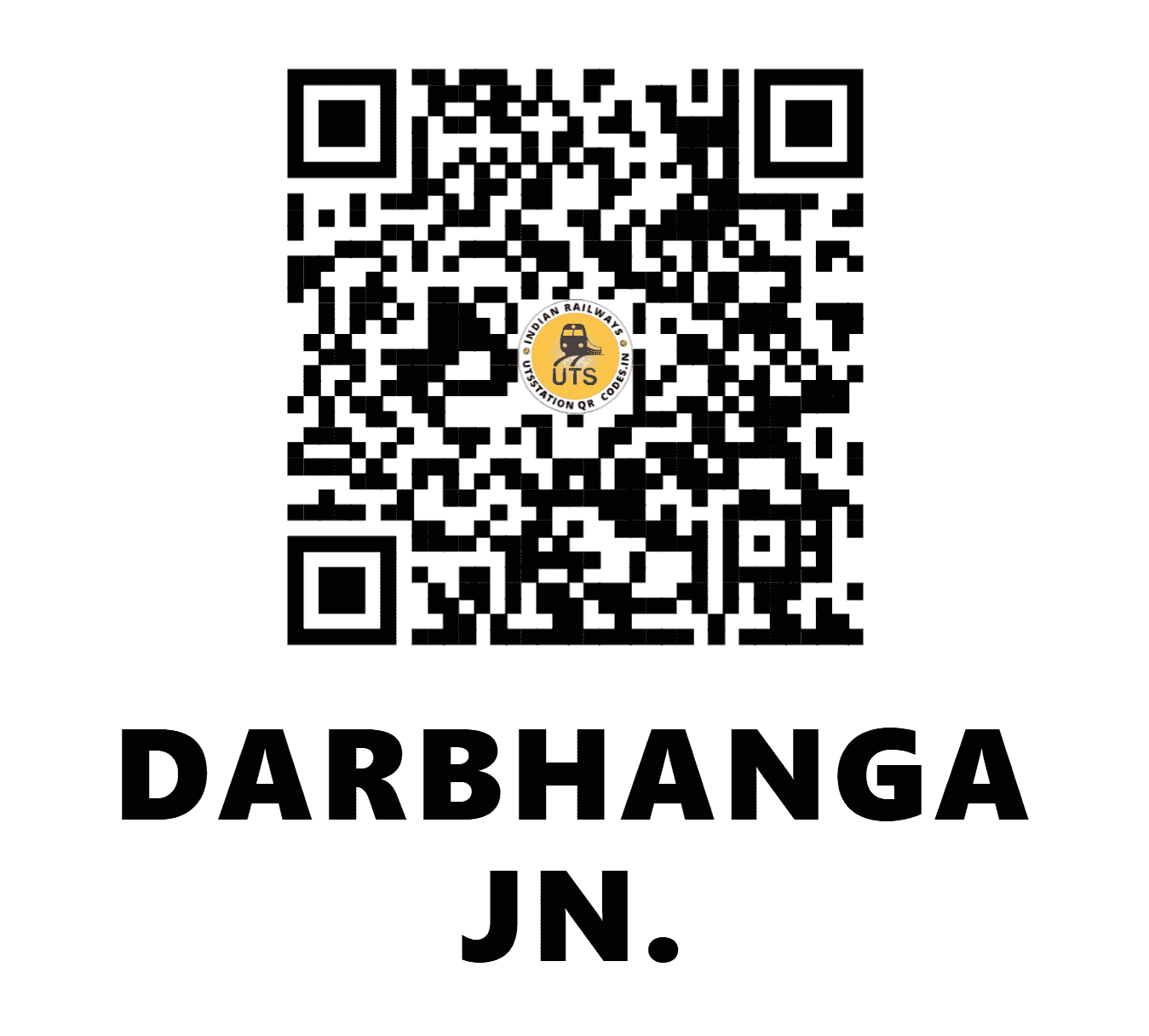 UTS QR Code for DARBHANGA JN. - DBG (EC - BIHAR)