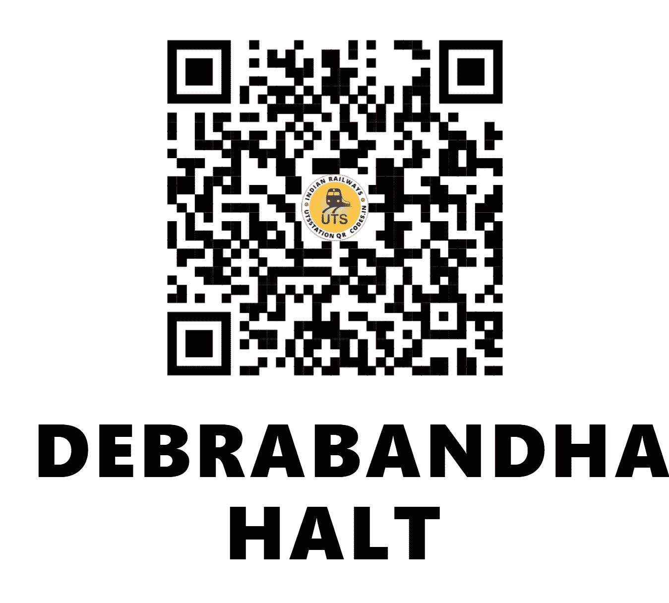 UTS QR Code for DEBRABANDHAULI HALT - DBLI (EC - BIHAR)