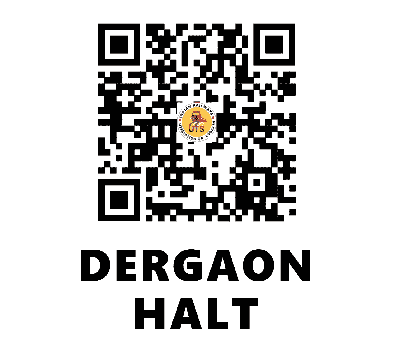 UTS QR Code for DERGAON HALT - DGNH (EC - BIHAR)