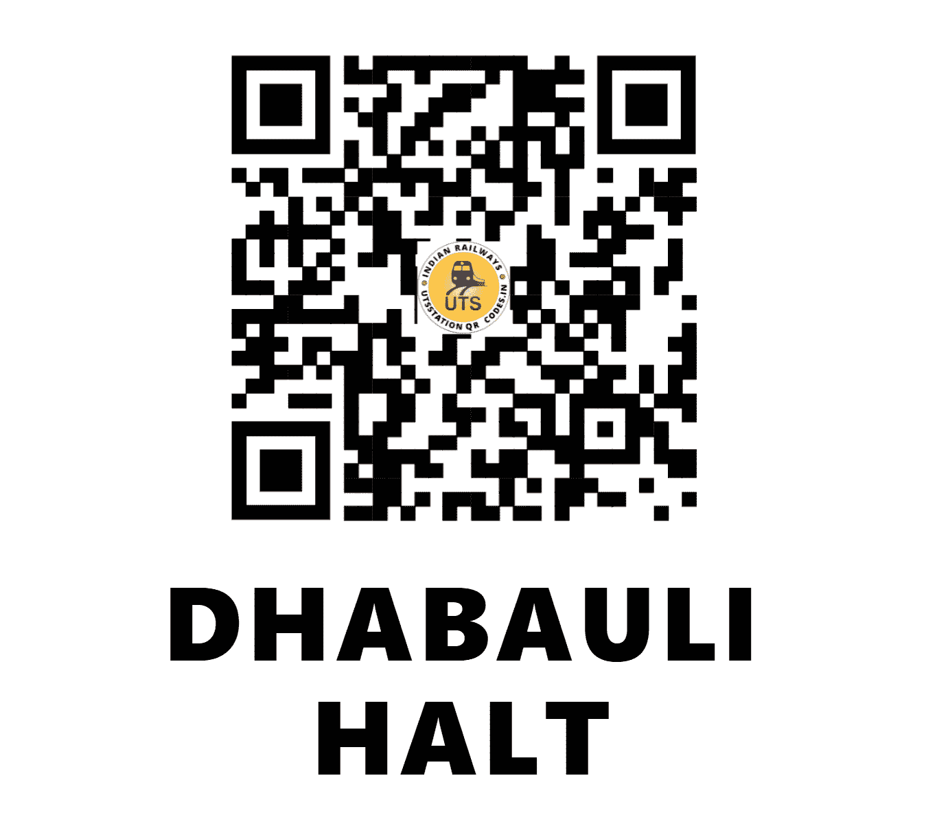 UTS QR Code for DHABAULI HALT - DHBI (EC - BIHAR)