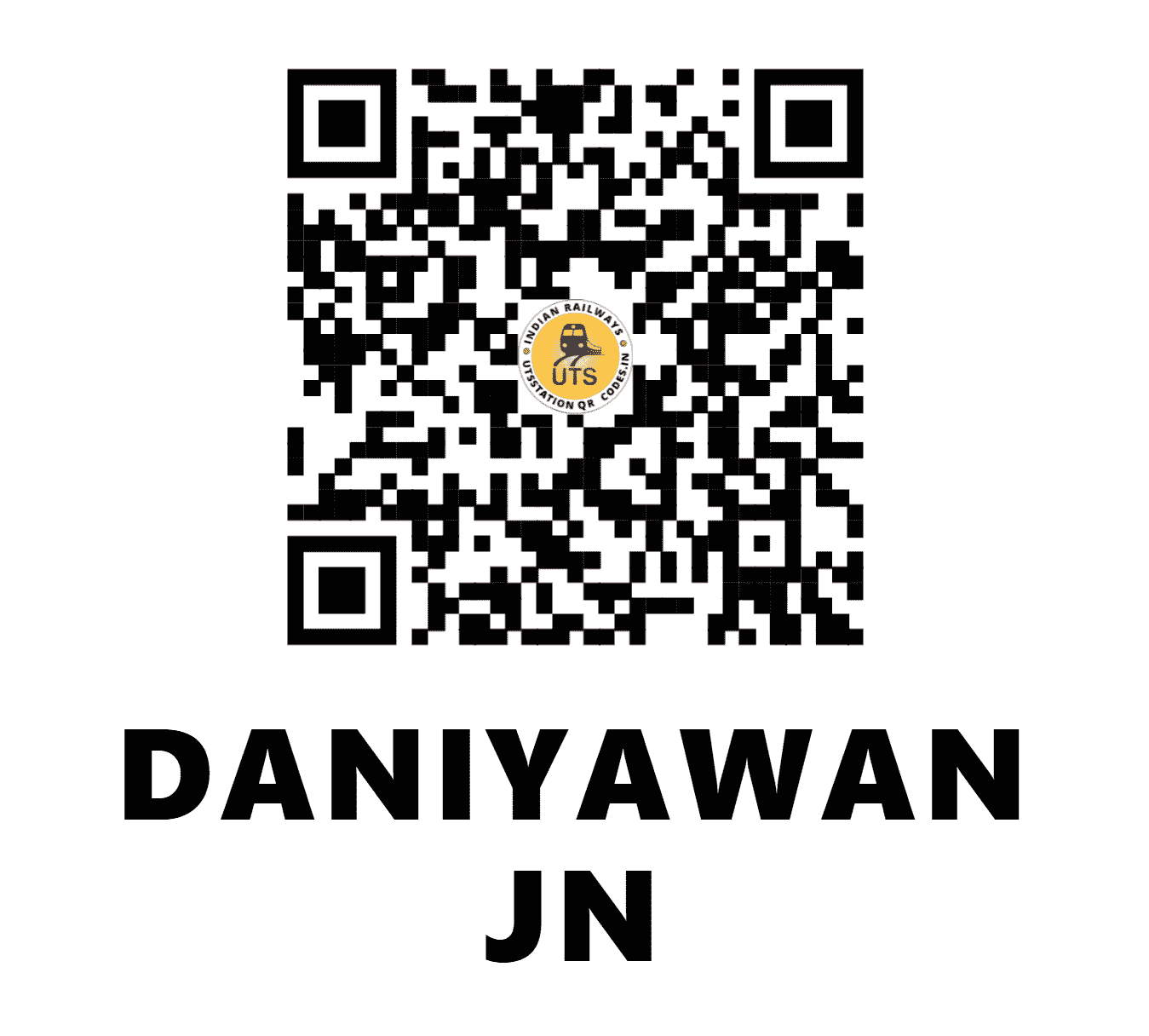 UTS QR Code for DANIYAWAN JN - DHWN (EC - BIHAR)
