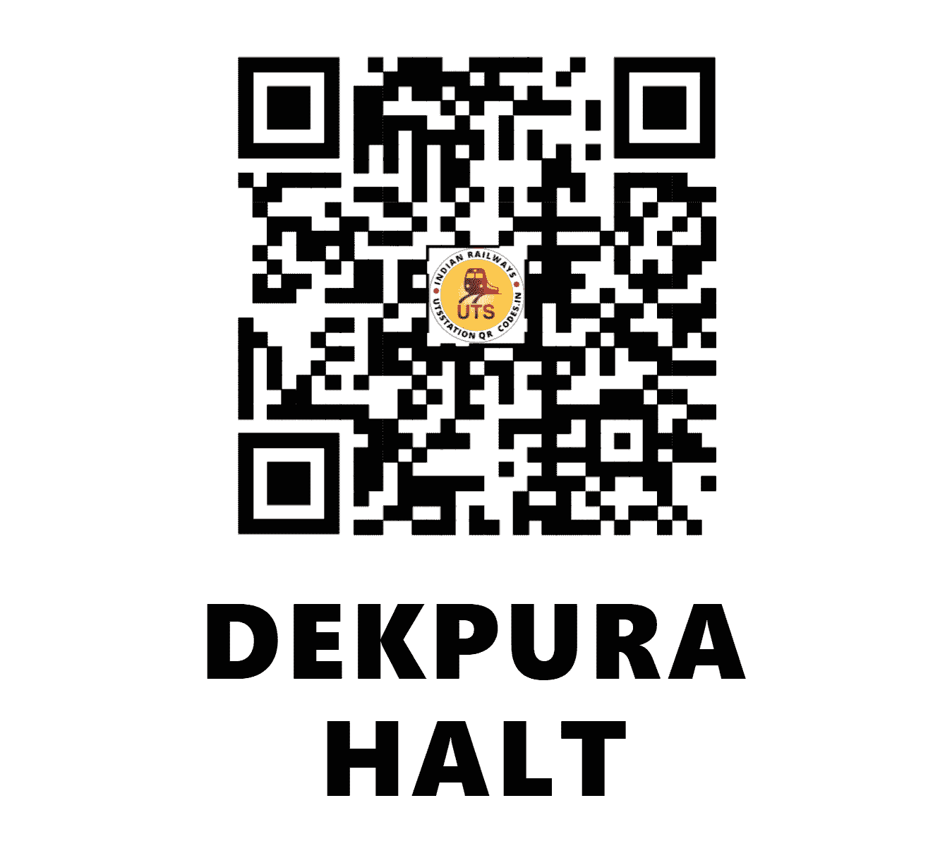 UTS QR Code for DEKPURA HALT - DKR (EC - BIHAR)