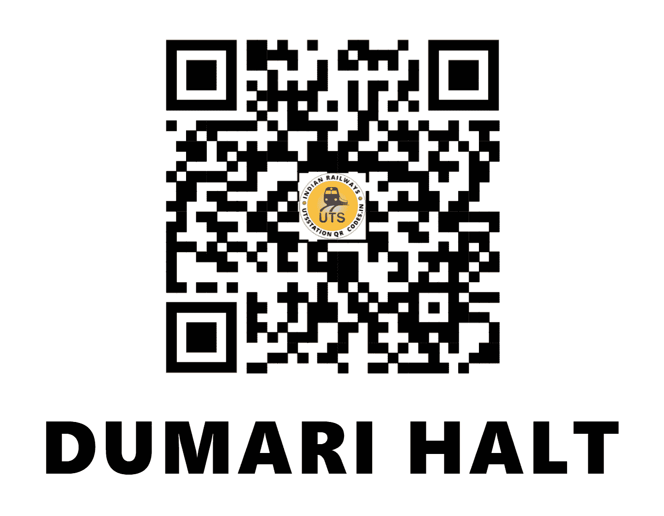 UTS QR Code for DUMARI HALT - DMRX (EC - BIHAR)