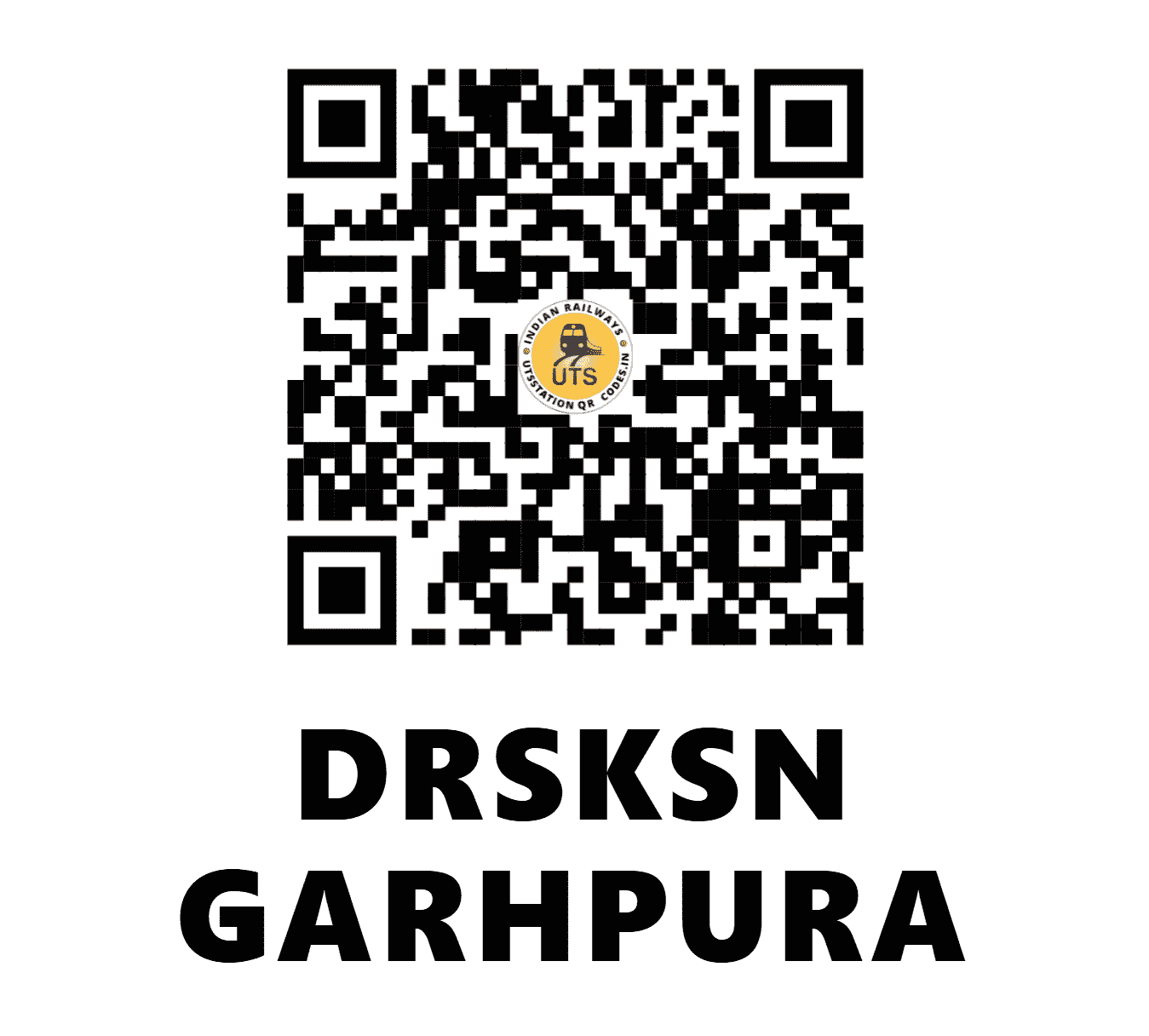 UTS QR Code for DRSKSN GARHPURA - DSKG (EC - BIHAR)
