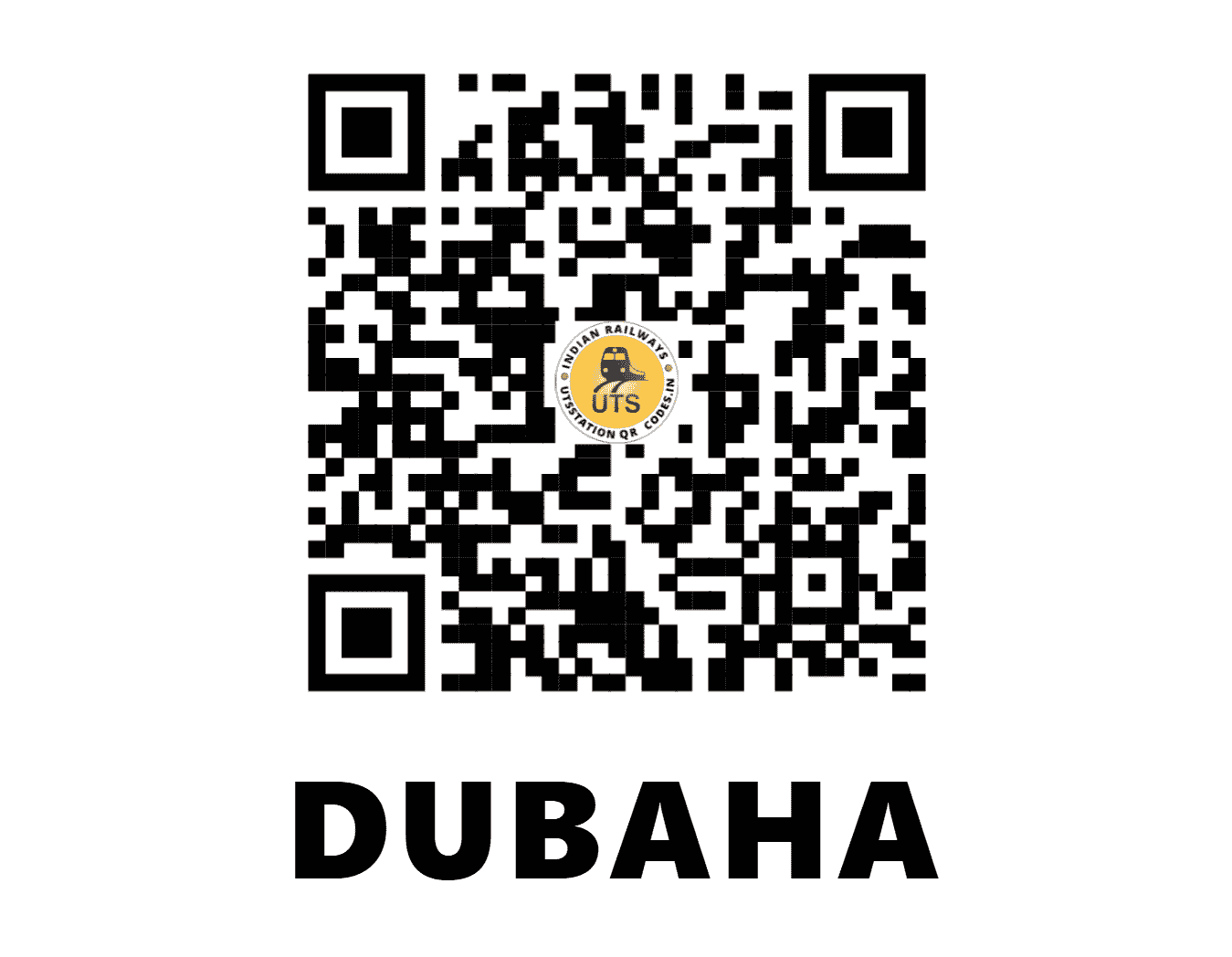 UTS QR Code for DUBAHA - DUBH (EC - BIHAR)