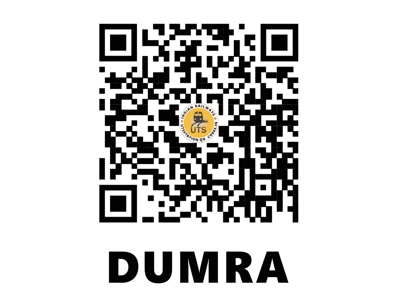 UTS QR Code for DUMRA - DUMR (EC - BIHAR)
