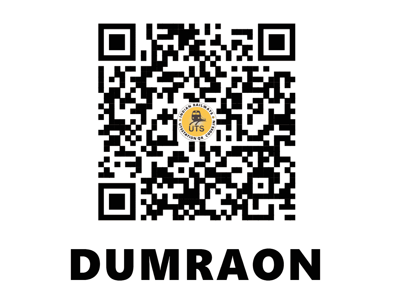 UTS QR Code for DUMRAON - DURE (EC - BIHAR)
