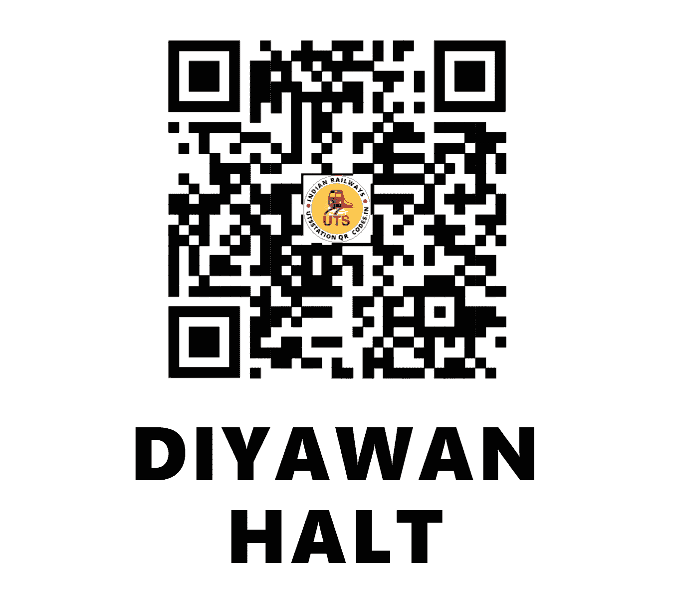 UTS QR Code for DIYAWAN HALT - DYW (EC - BIHAR)
