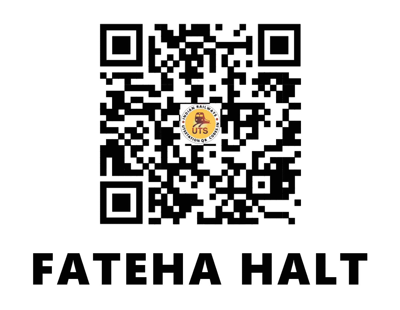 UTS QR Code for FATEHA HALT - FAH (EC - BIHAR)