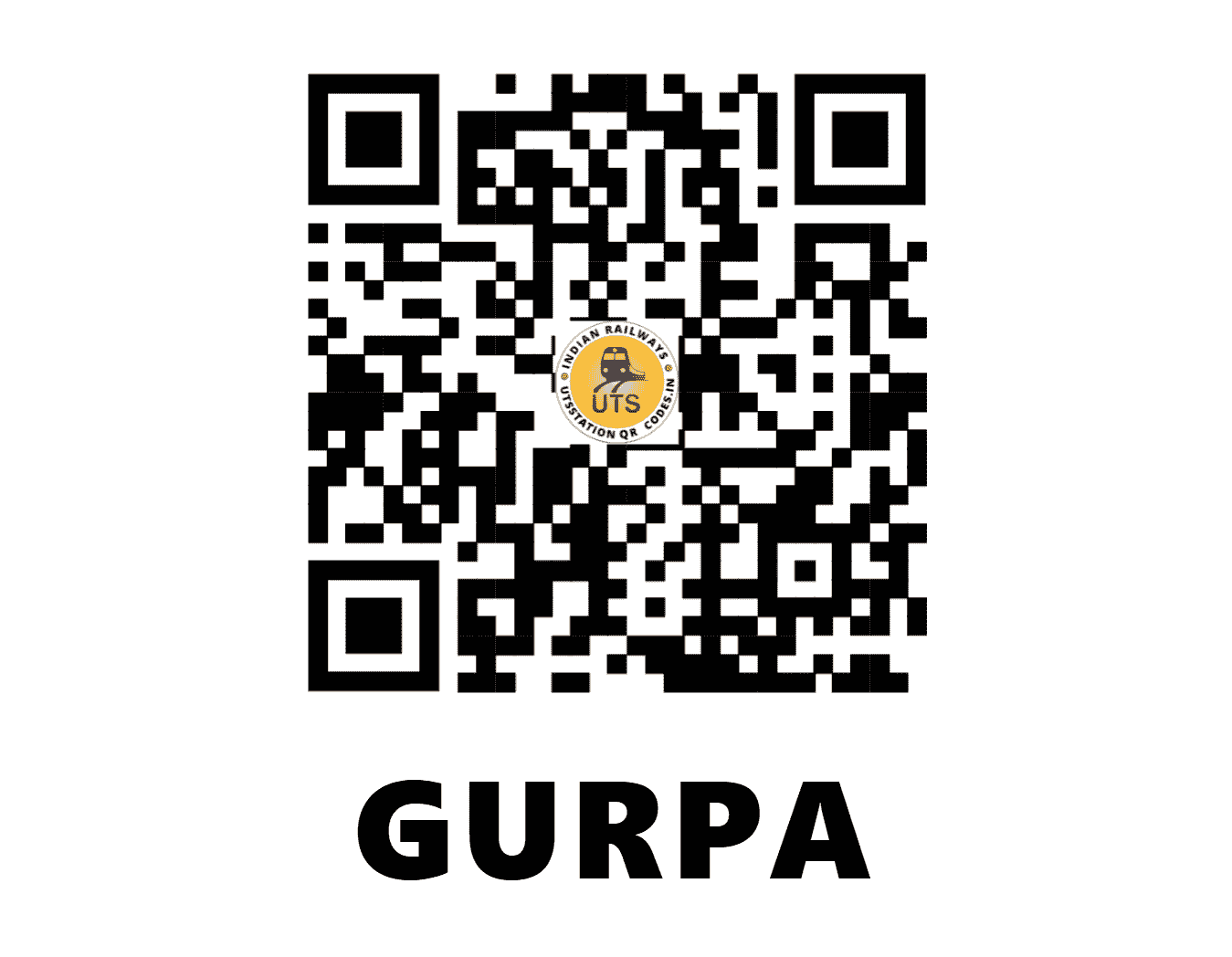 UTS QR Code for GURPA - GAP (EC - BIHAR)