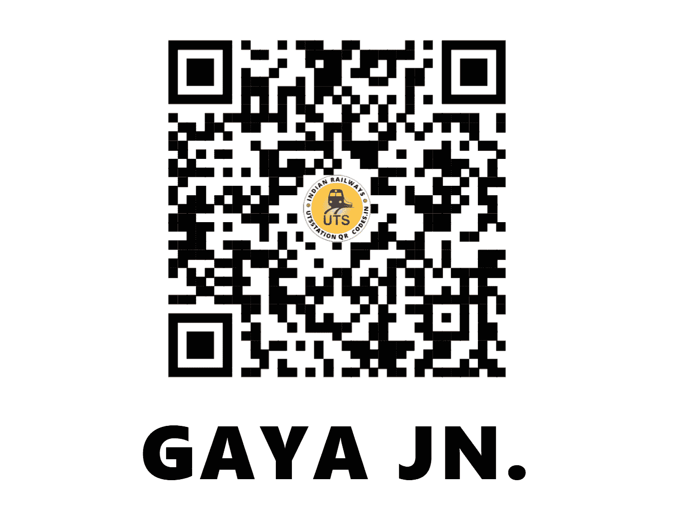 UTS QR Code for GAYA JN. - GAYA (EC - BIHAR)