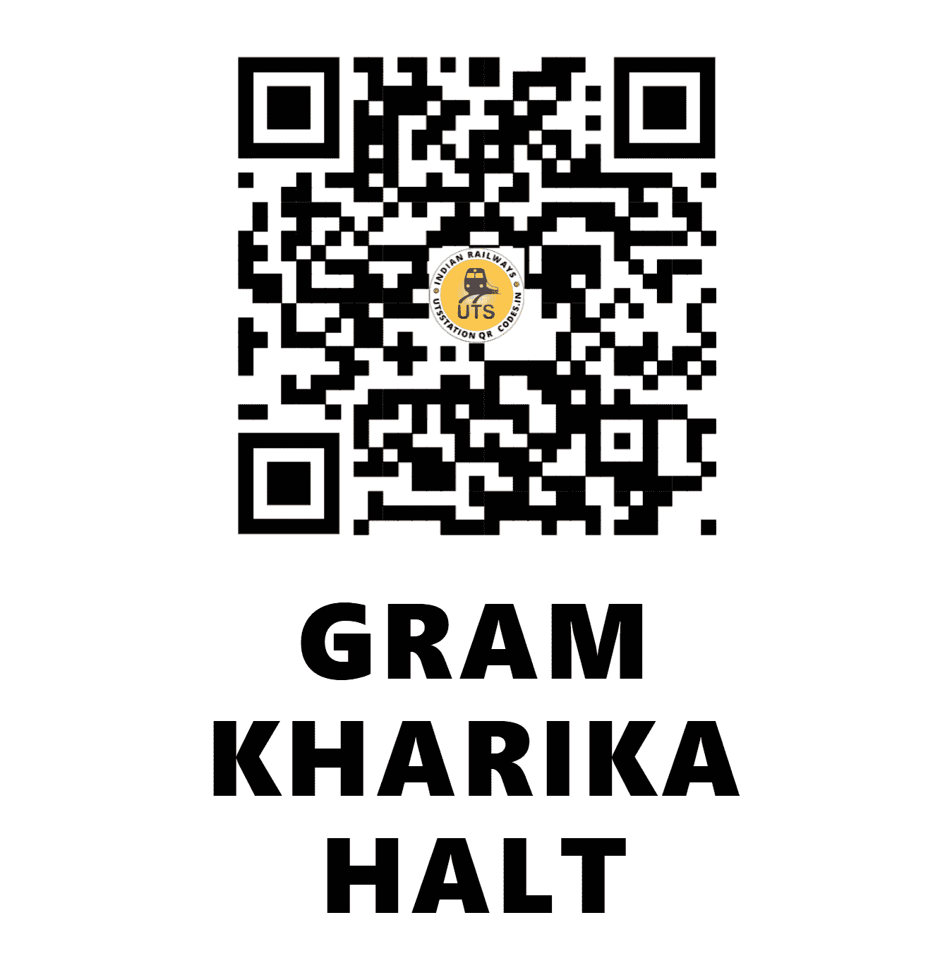 UTS QR Code for GRAM KHARIKA HALT - GKHT (EC - BIHAR)