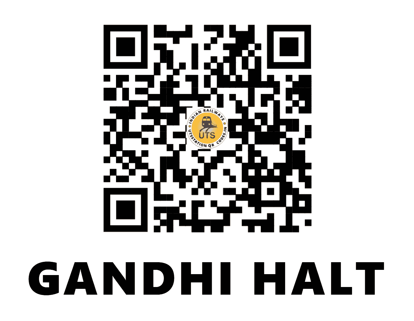 UTS QR Code for GANDHI HALT - GNHI (EC - BIHAR)