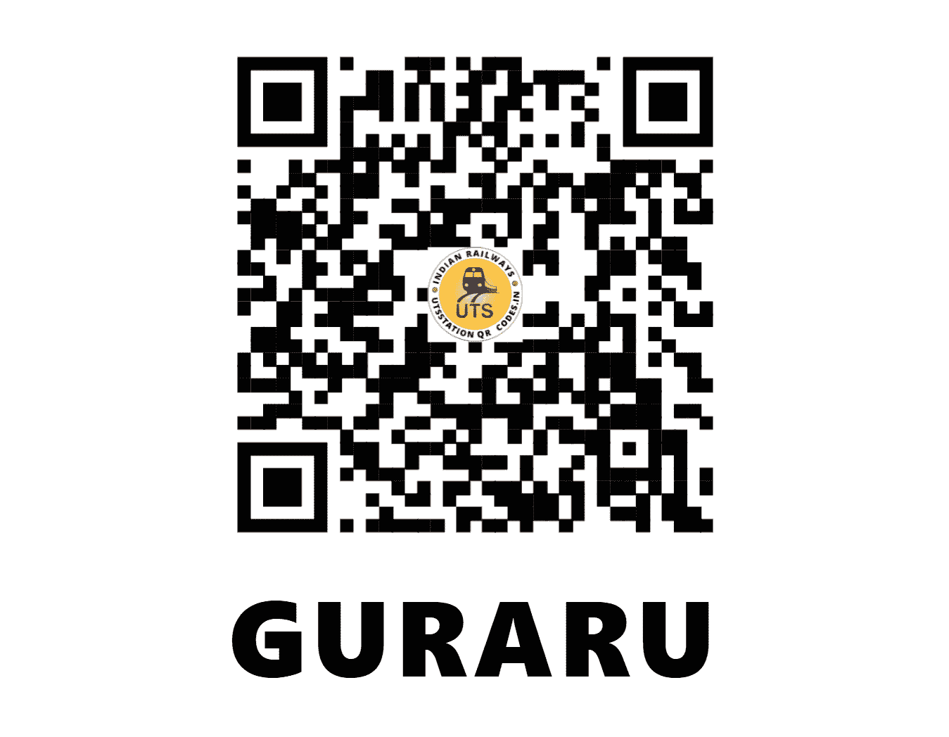 UTS QR Code for GURARU - GRRU (EC - BIHAR)