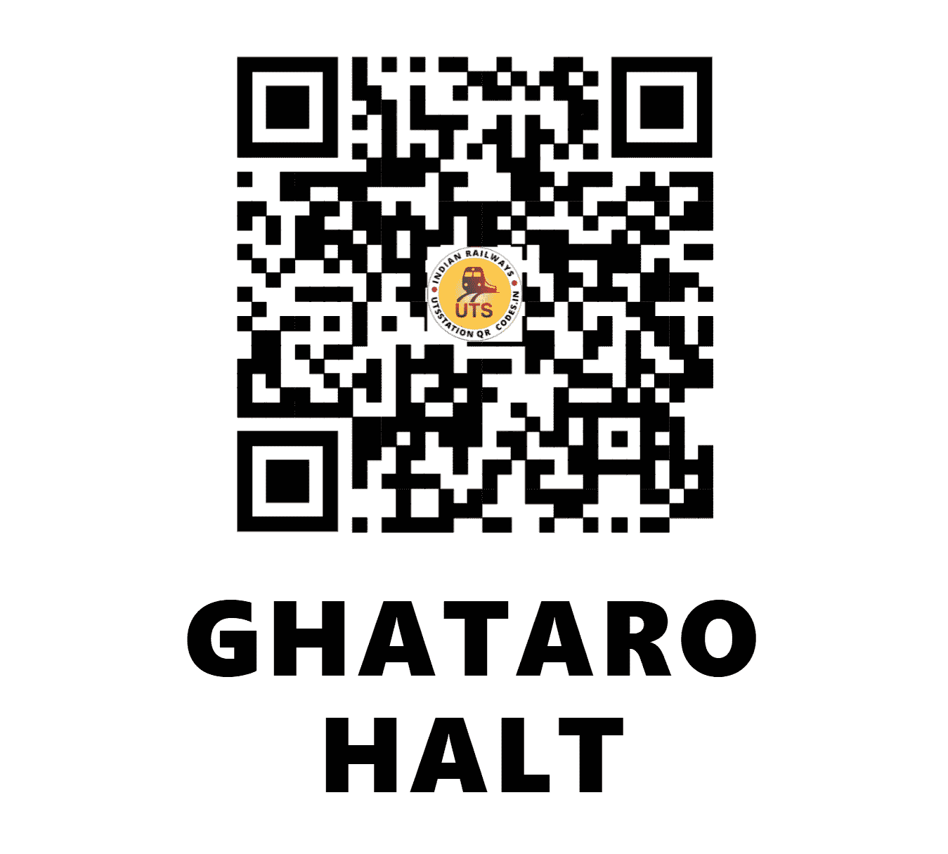 UTS QR Code for GHATARO HALT - GTHT (EC - BIHAR)