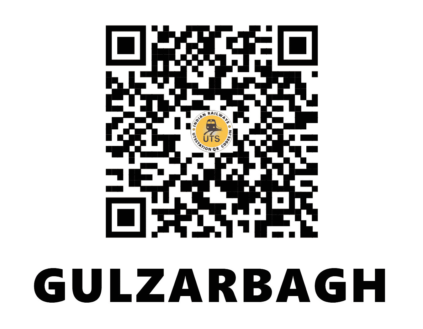 UTS QR Code for GULZARBAGH - GZH (EC - BIHAR)