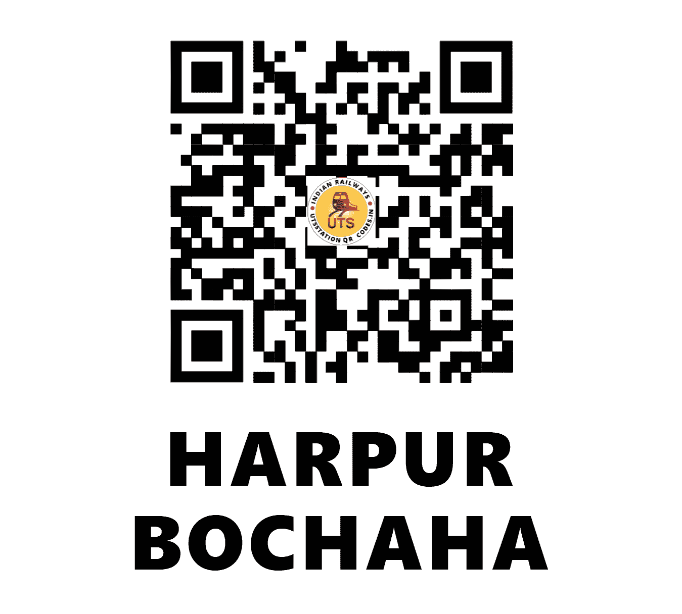 UTS QR Code for HARPUR BOCHAHA - HBP (EC - BIHAR)