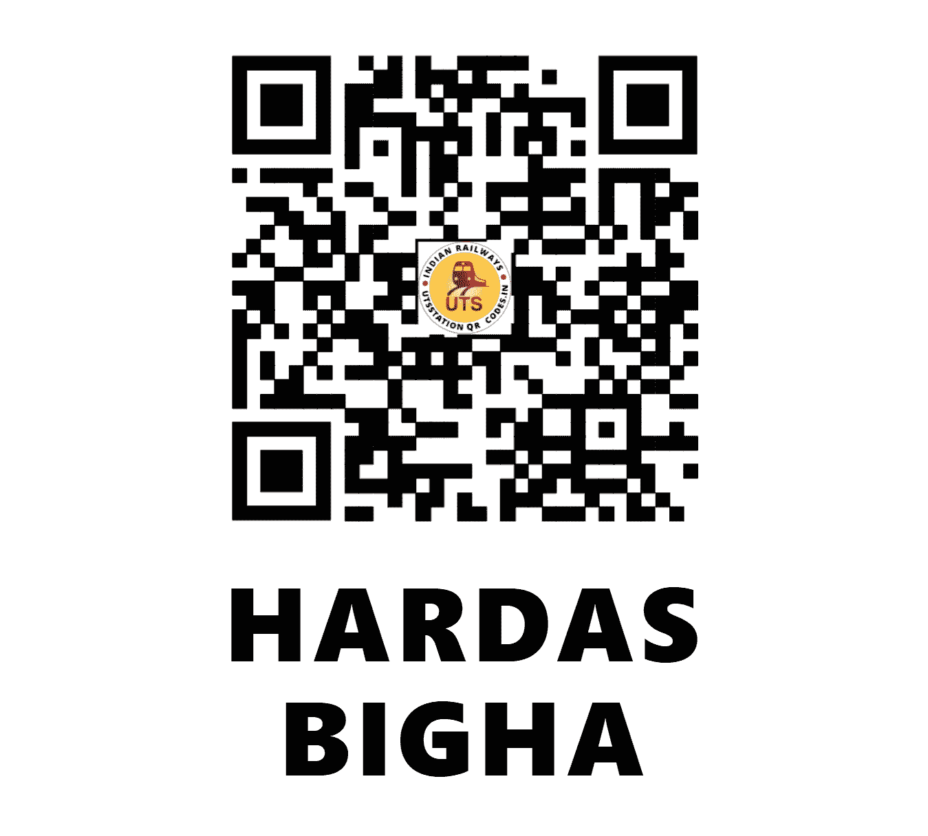 UTS QR Code for HARDAS BIGHA - HDE (EC - BIHAR)