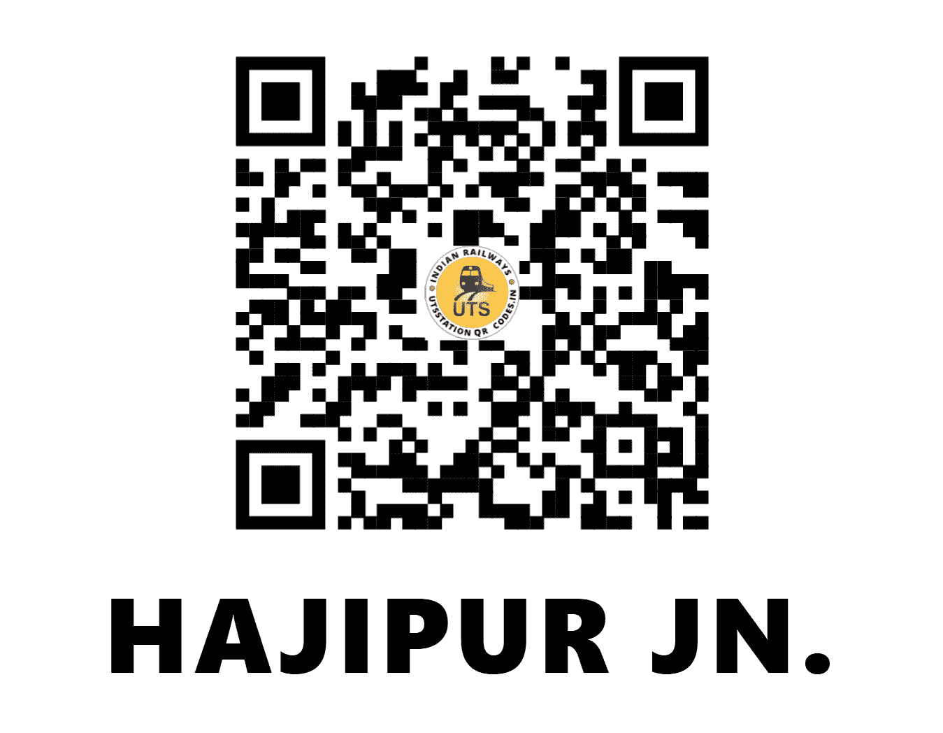 UTS QR Code for HAJIPUR JN. - HJP (EC - BIHAR)