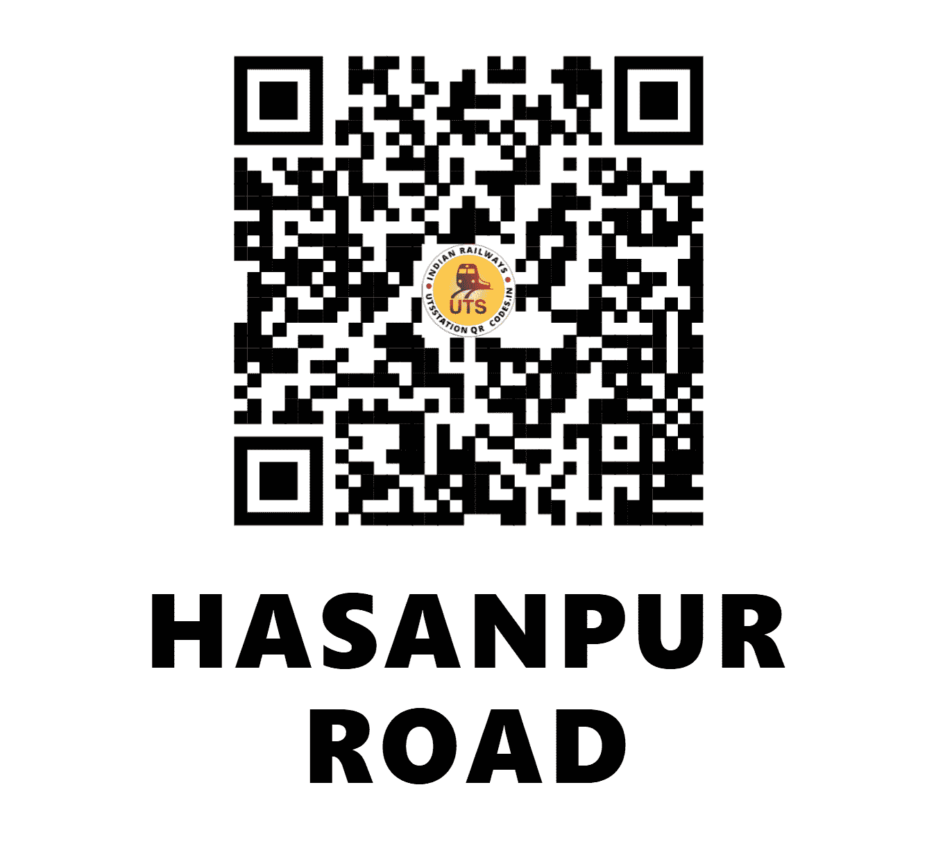 UTS QR Code for HASANPUR ROAD - HPO (EC - BIHAR)