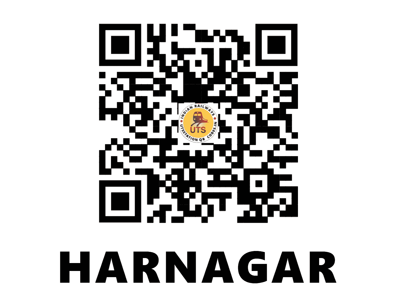 UTS QR Code for HARNAGAR - HRGR (EC - BIHAR)