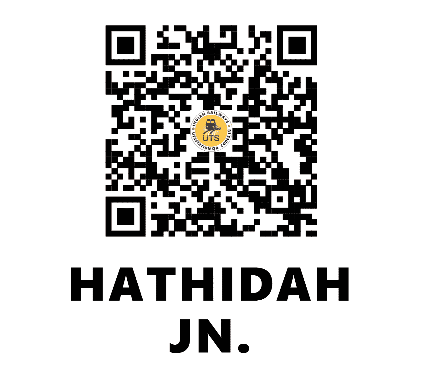 UTS QR Code for HATHIDAH JN. - HTZ (EC - BIHAR)