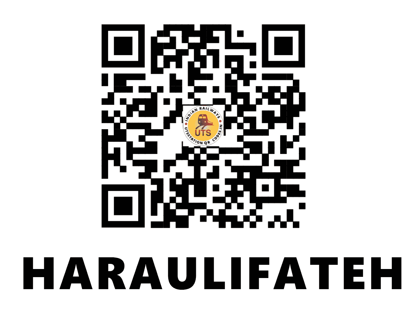 UTS QR Code for HARAULIFATEHPUR - HUFP (EC - BIHAR)