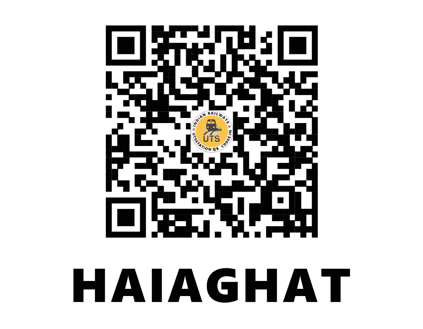 UTS QR Code for HAIAGHAT - HYT (EC - BIHAR)