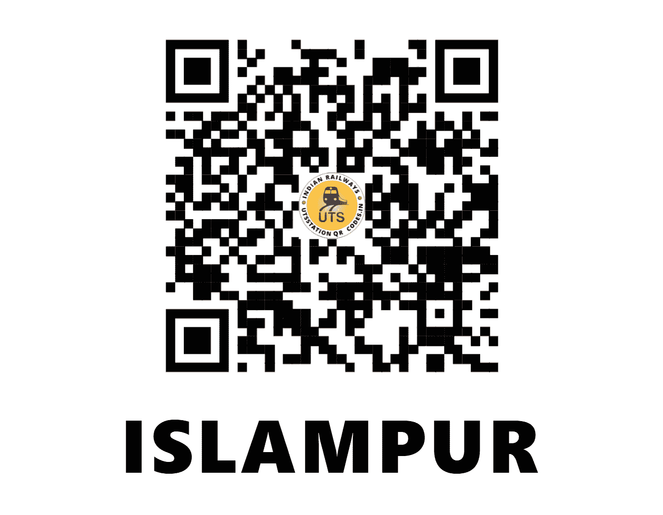 UTS QR Code for ISLAMPUR - IPR (EC - BIHAR)