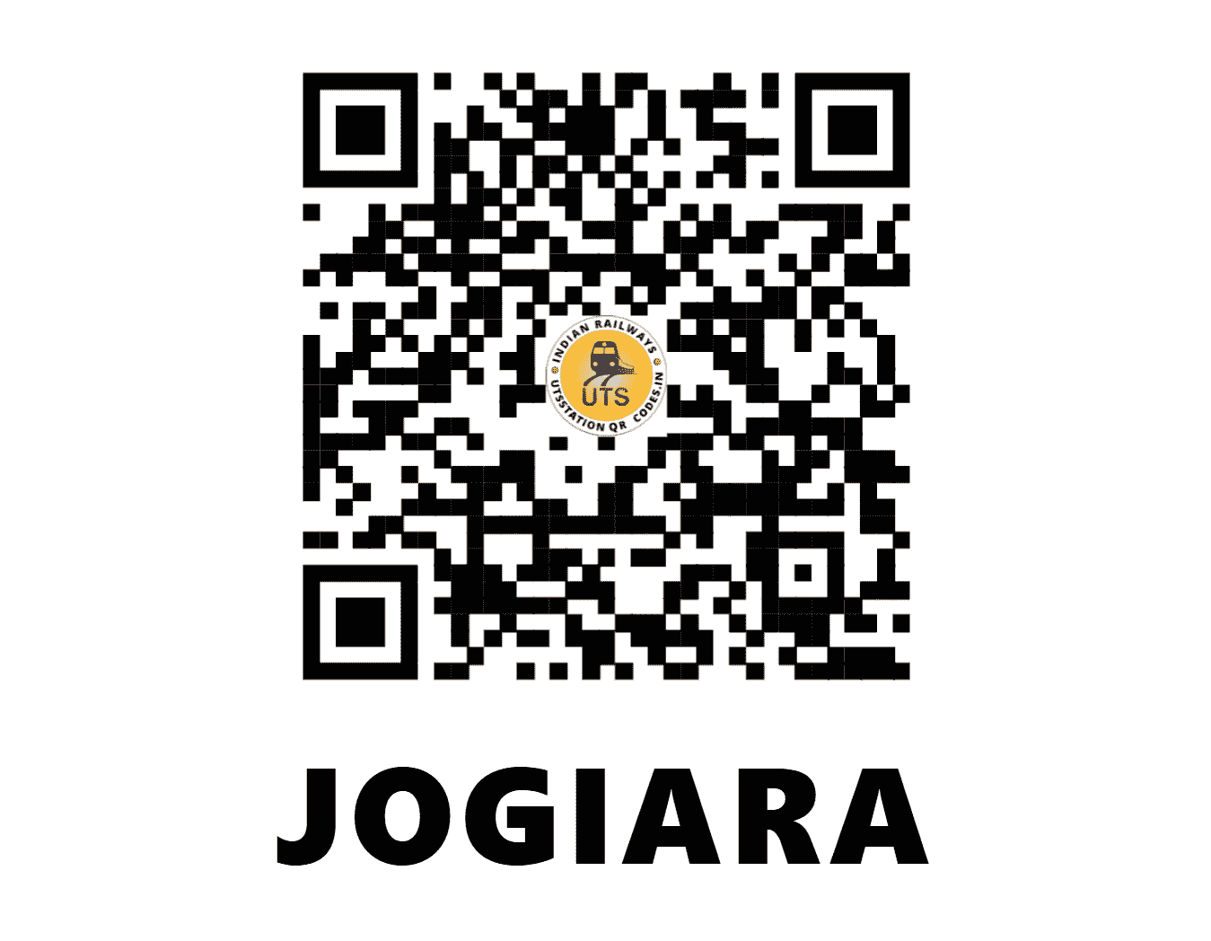 UTS QR Code for JOGIARA - JGA (EC - BIHAR)