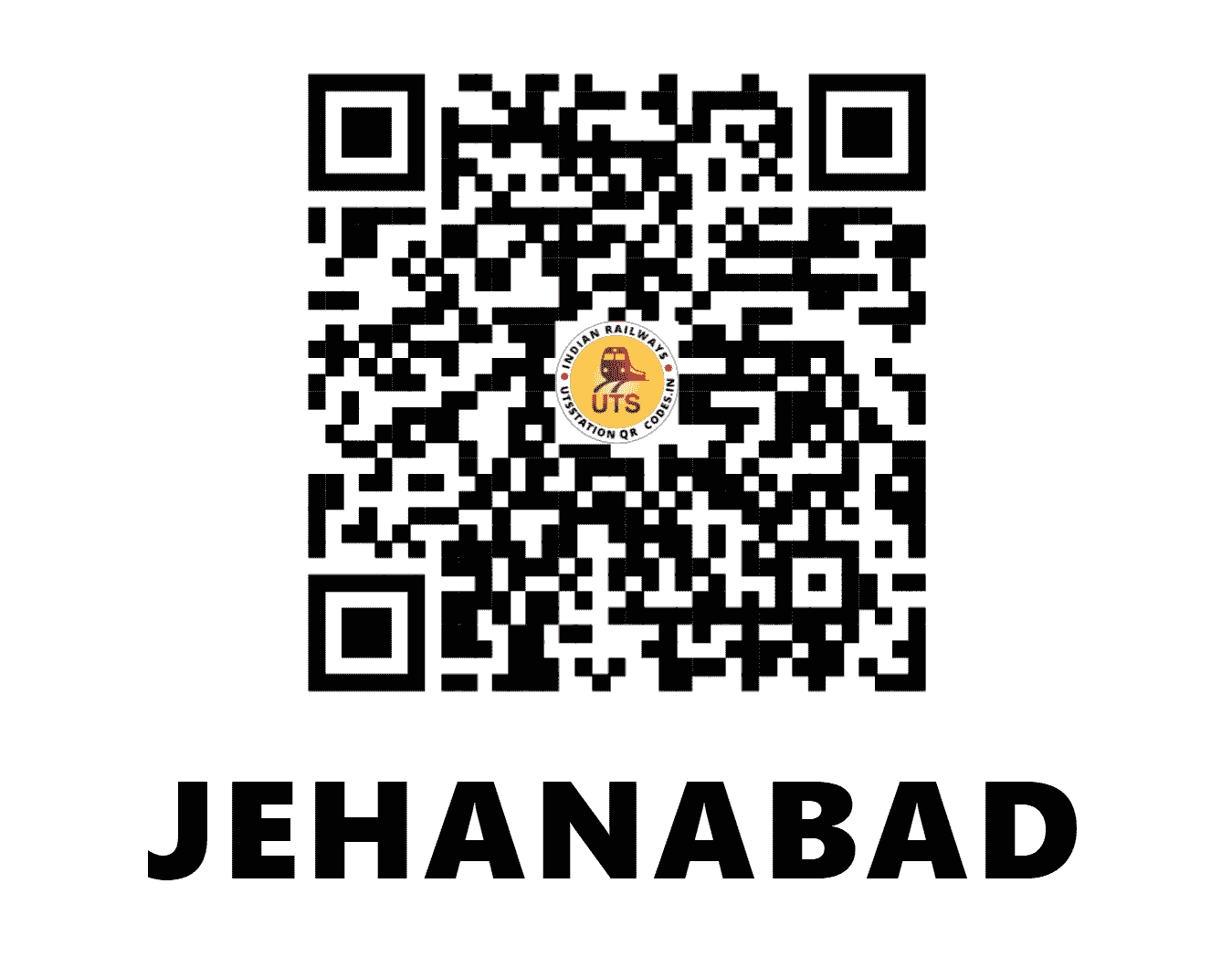UTS QR Code for JEHANABAD - JHD (EC - BIHAR)
