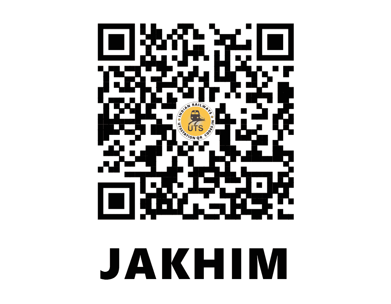 UTS QR Code for JAKHIM - JHN (EC - BIHAR)