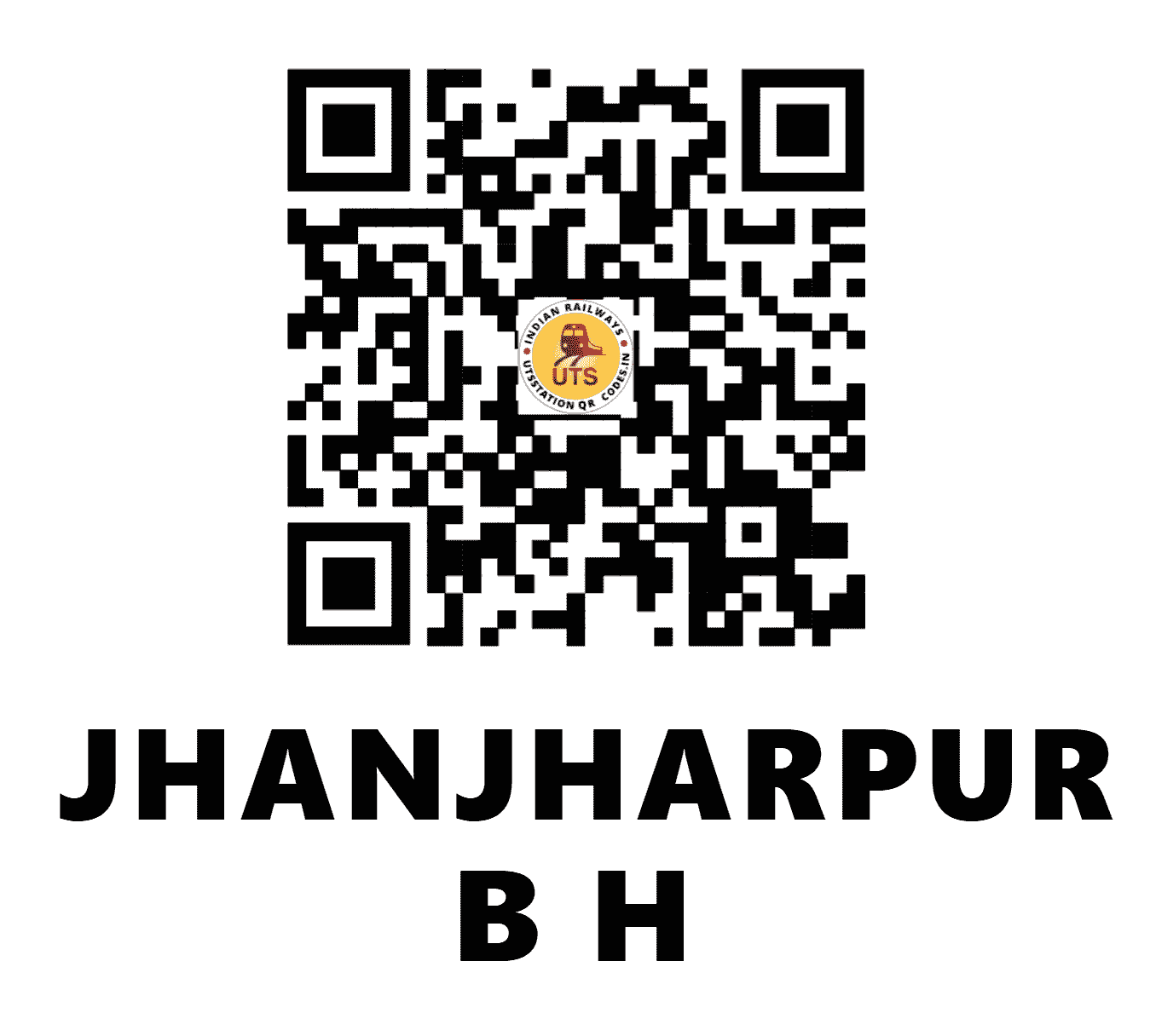 UTS QR Code for JHANJHARPUR B H - JJBR (EC - BIHAR)