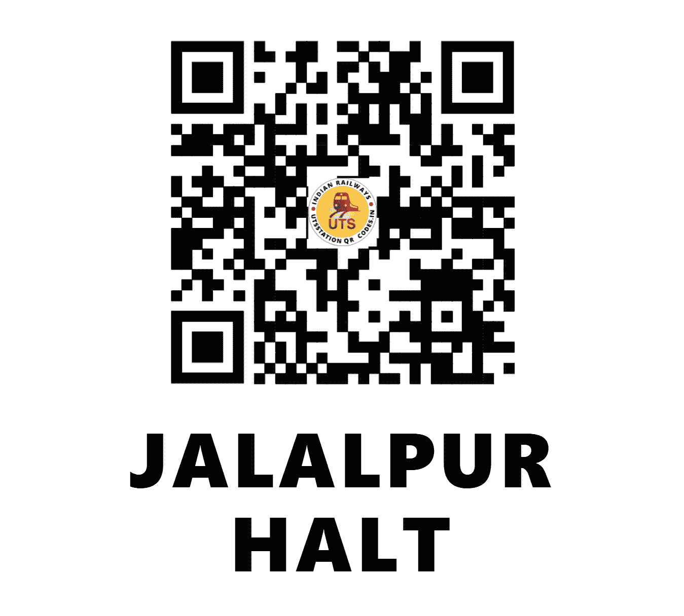UTS QR Code for JALALPUR HALT - JLPH (EC - BIHAR)