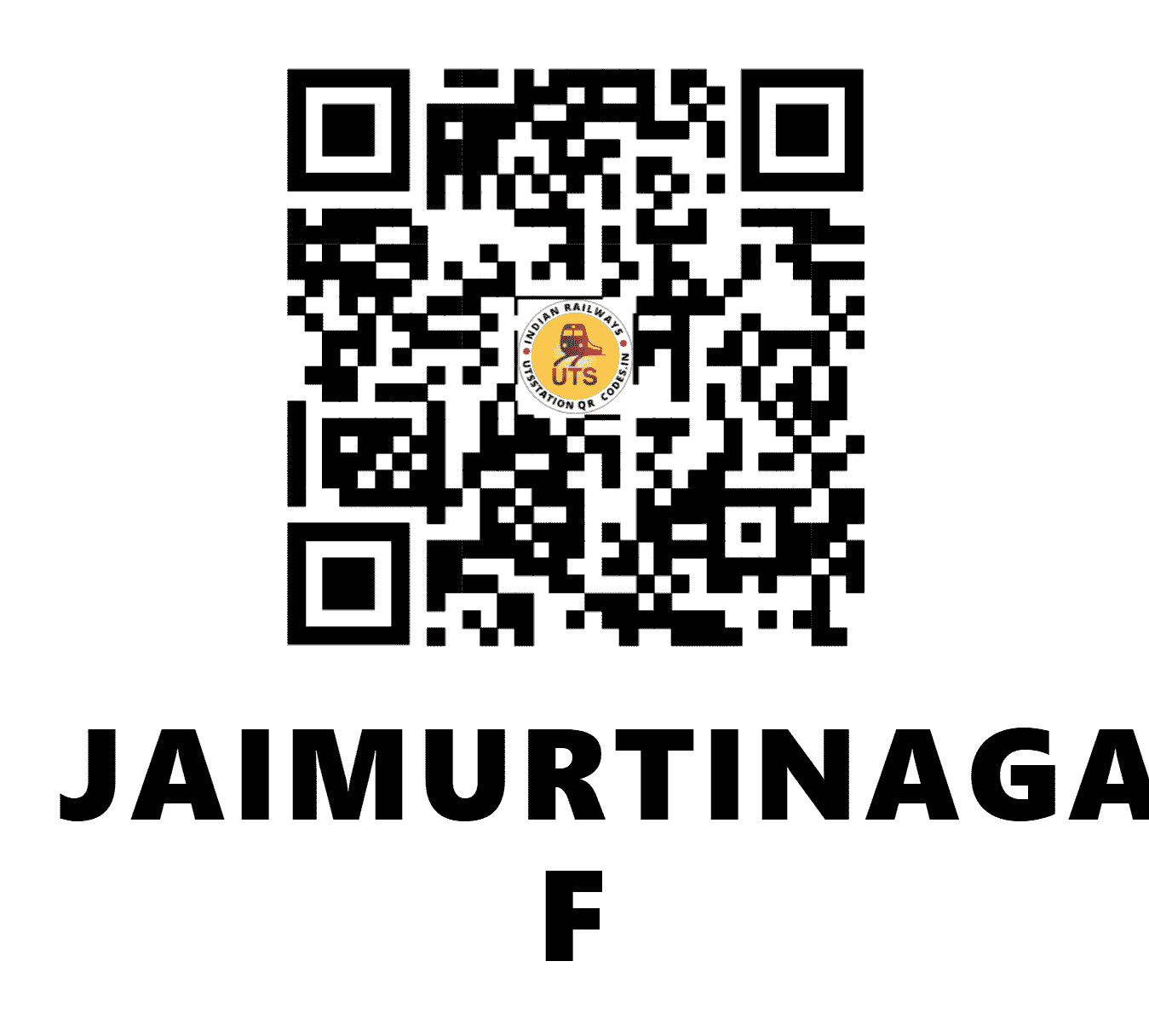 UTS QR Code for JAIMURTINAGAR F - JMM (EC - BIHAR)
