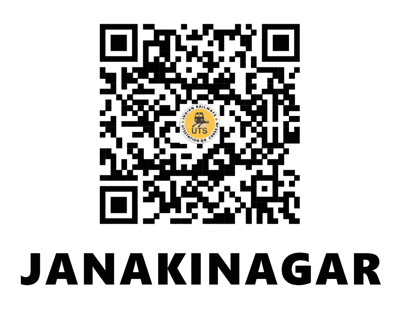 UTS QR Code for JANAKINAGAR - JNKR (EC - BIHAR)