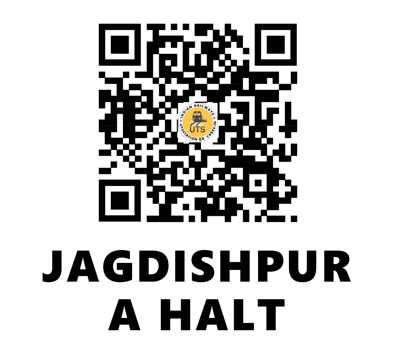 UTS QR Code for JAGDISHPUR A HALT - JPAH (EC - BIHAR)