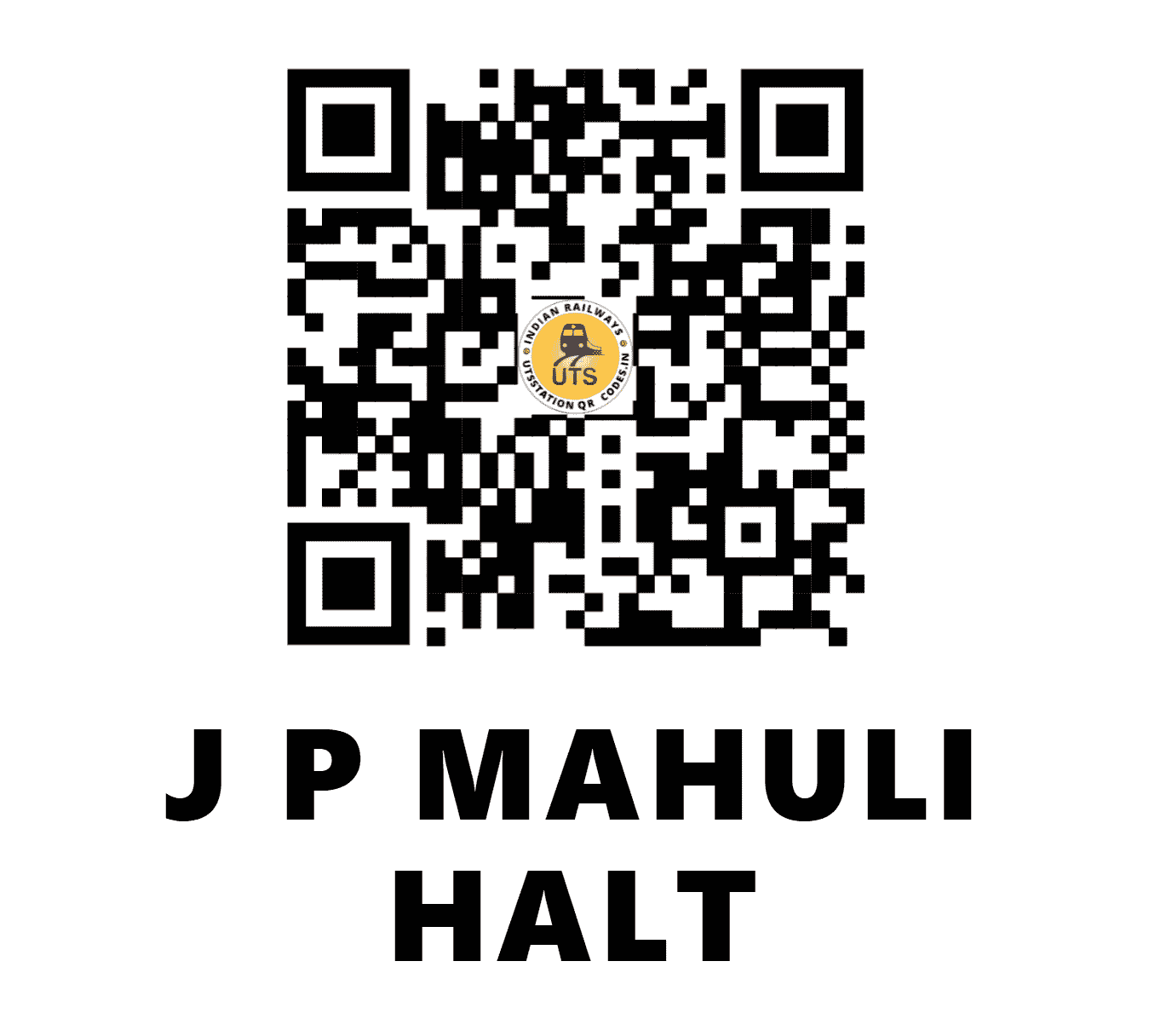UTS QR Code for J P MAHULI HALT - JPML (EC - BIHAR)