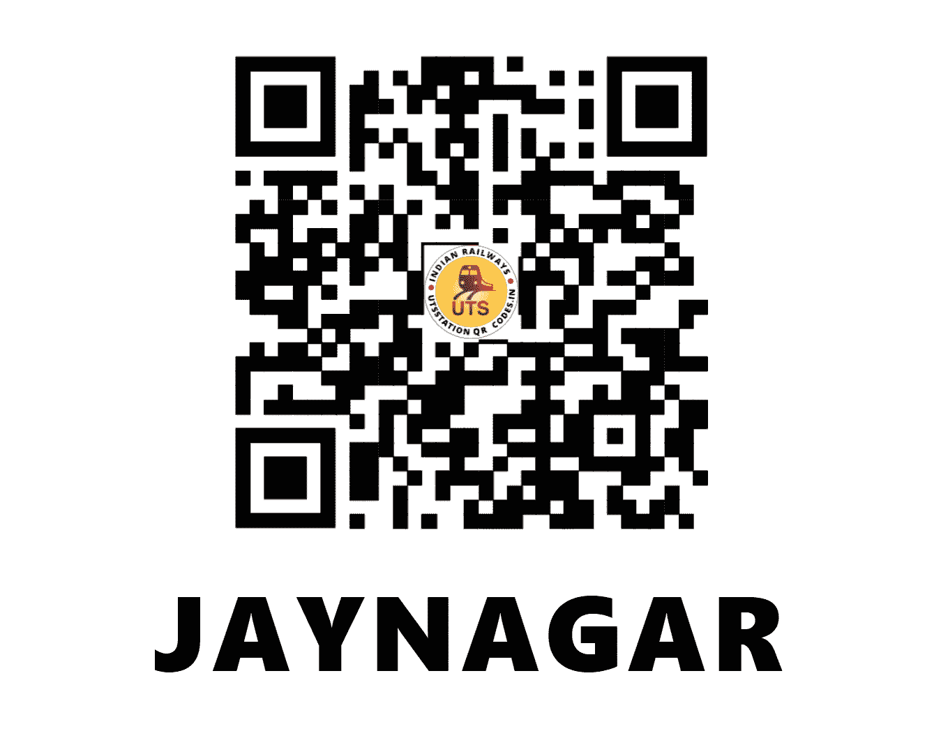 UTS QR Code for JAYNAGAR - JYG (EC - BIHAR)