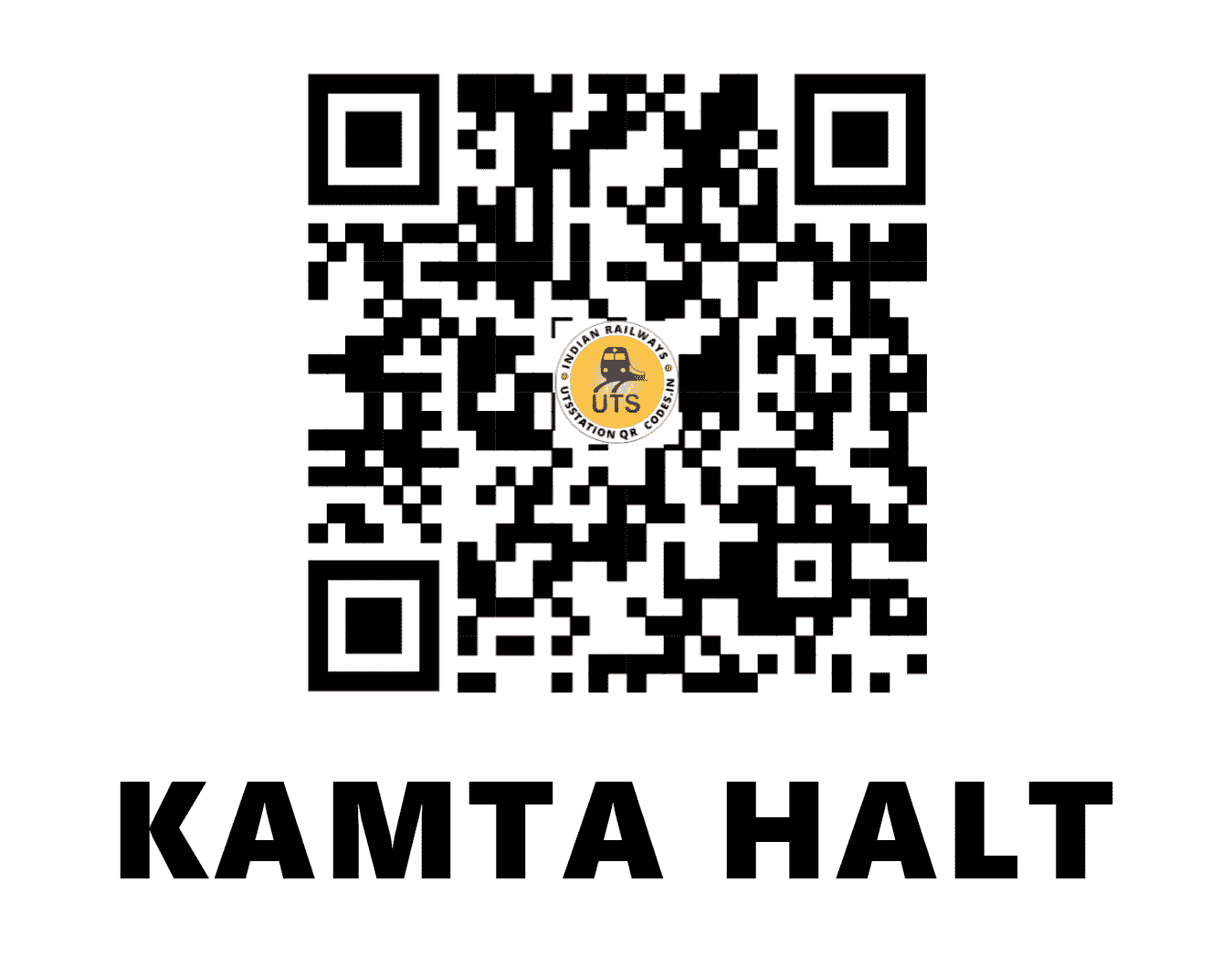 UTS QR Code for KAMTA HALT - KAMA (EC - BIHAR)