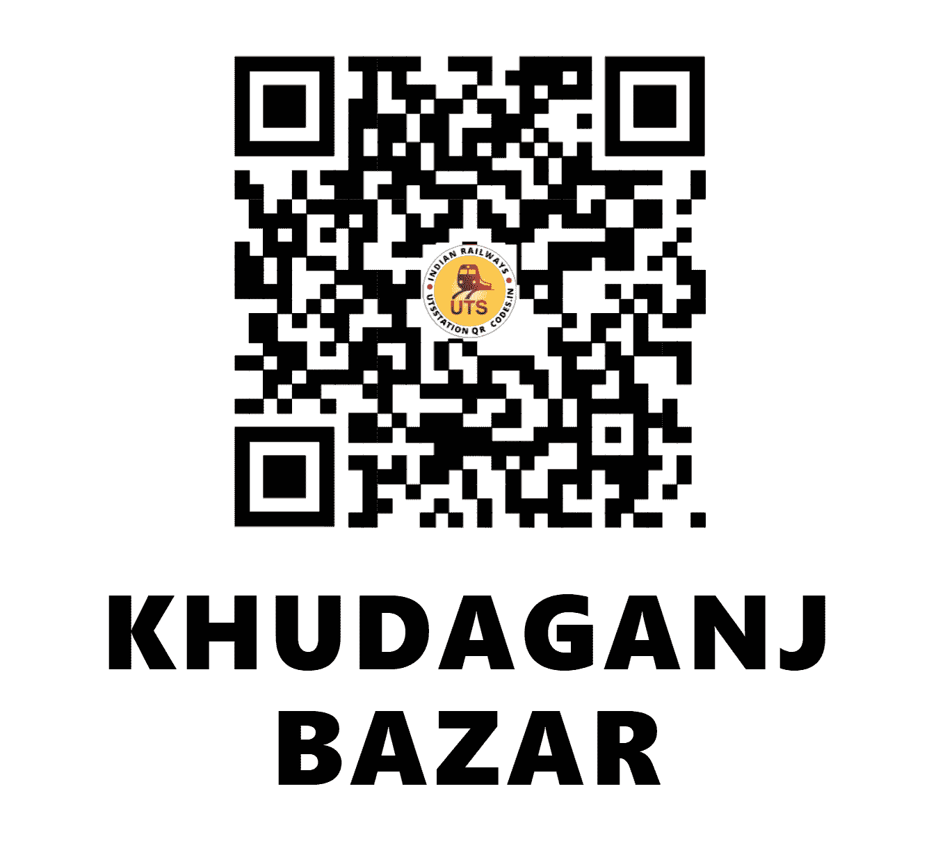 UTS QR Code for KHUDAGANJ BAZAR - KDJB (EC - BIHAR)