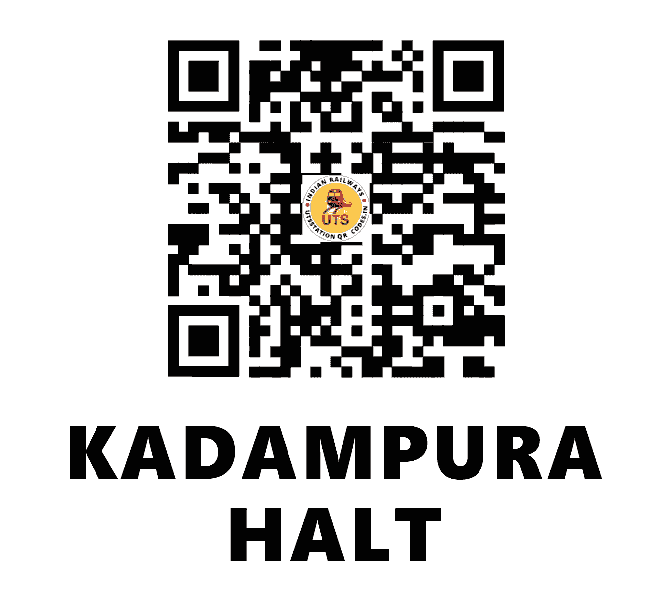 UTS QR Code for KADAMPURA HALT - KDRA (EC - BIHAR)