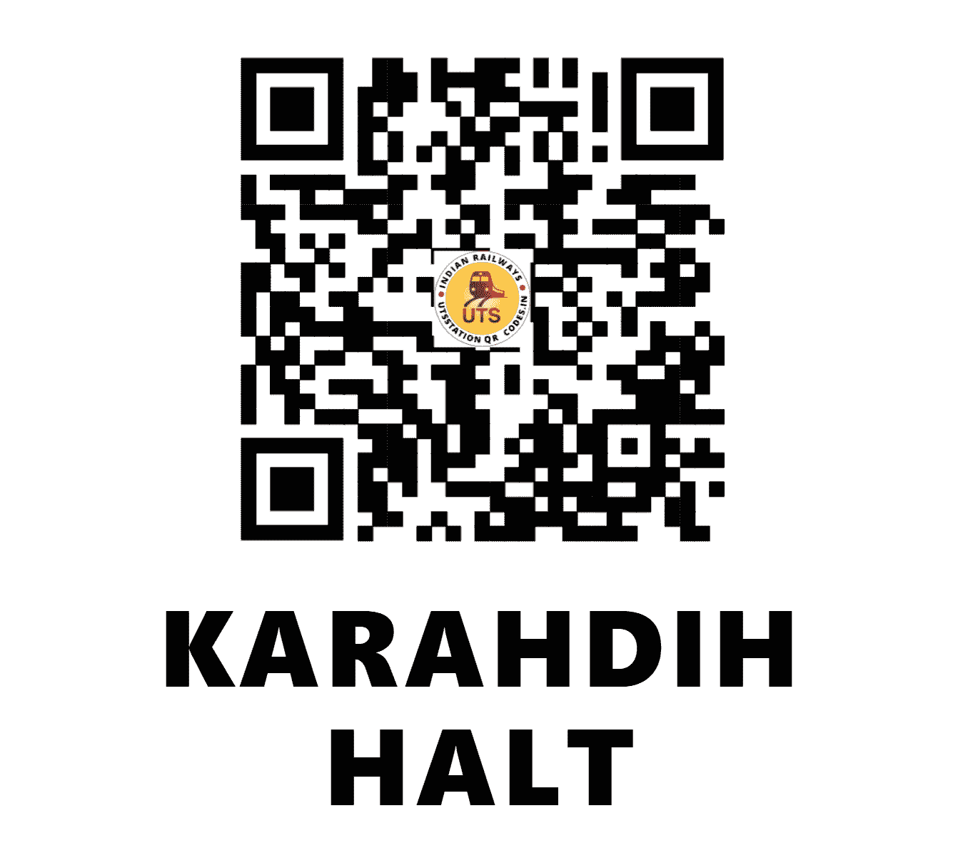 UTS QR Code for KARAHDIH HALT - KHDH (EC - BIHAR)