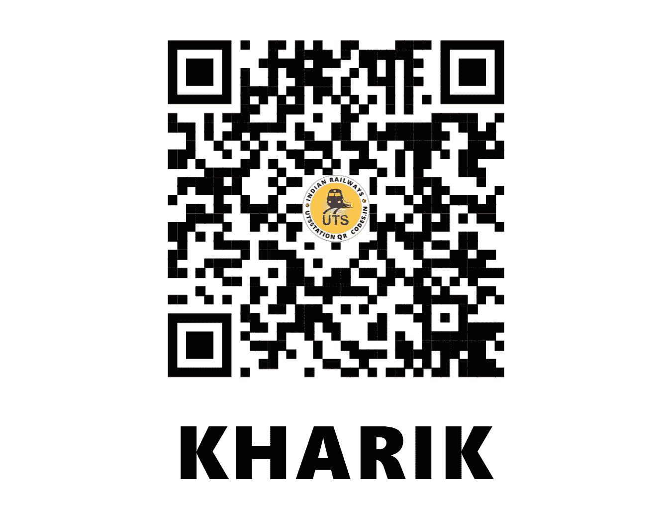 UTS QR Code for KHARIK - KHQ (EC - BIHAR)