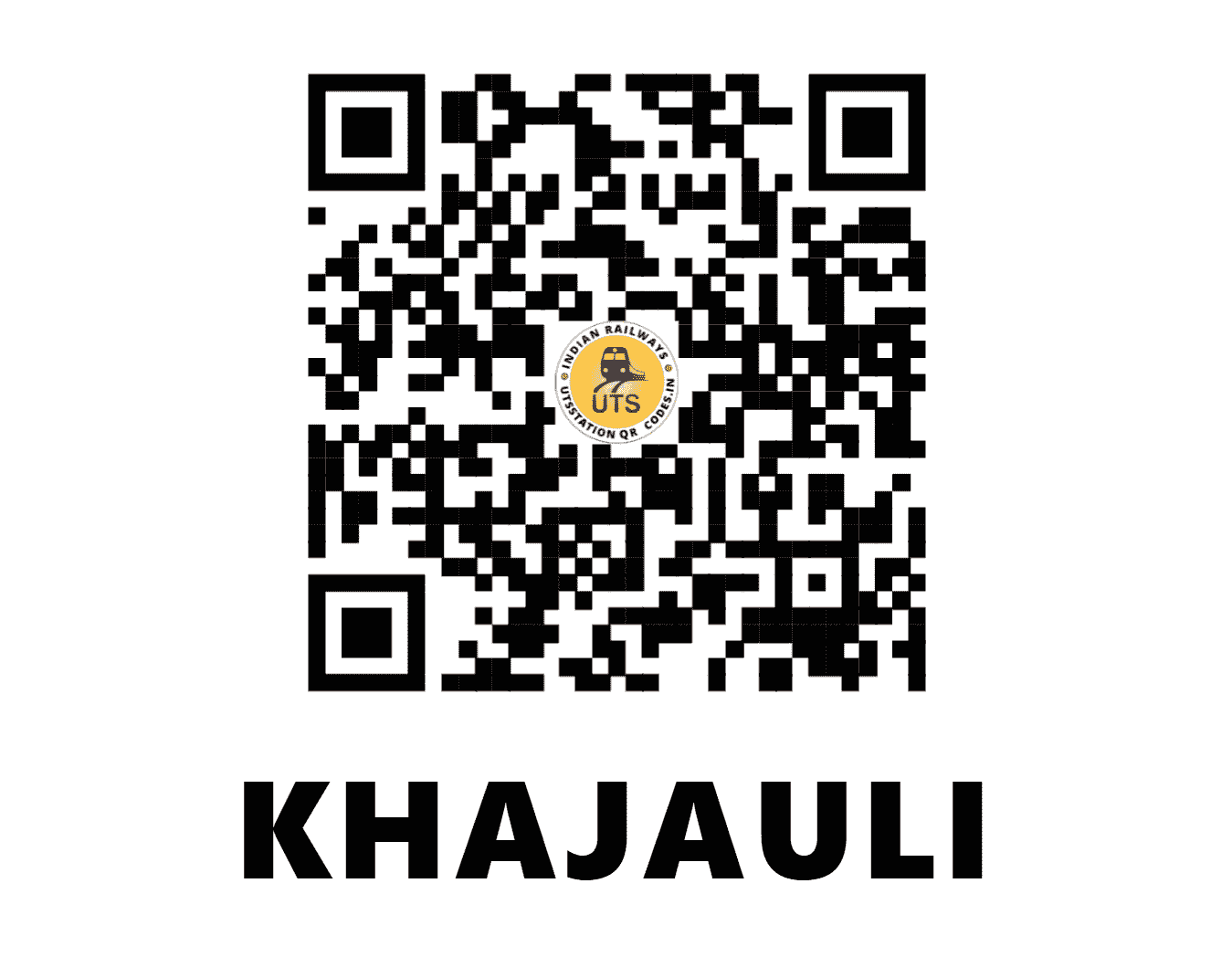 UTS QR Code for KHAJAULI - KJI (EC - BIHAR)