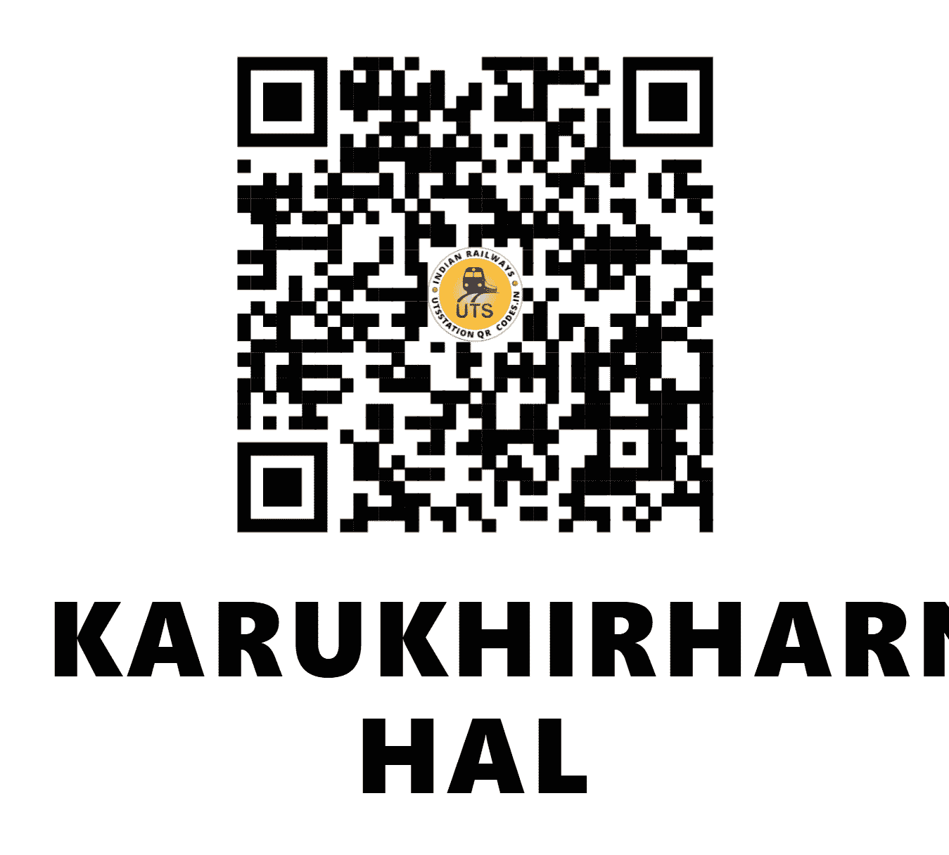 UTS QR Code for KARUKHIRHARNAGAR HAL - KKNH (EC - BIHAR)