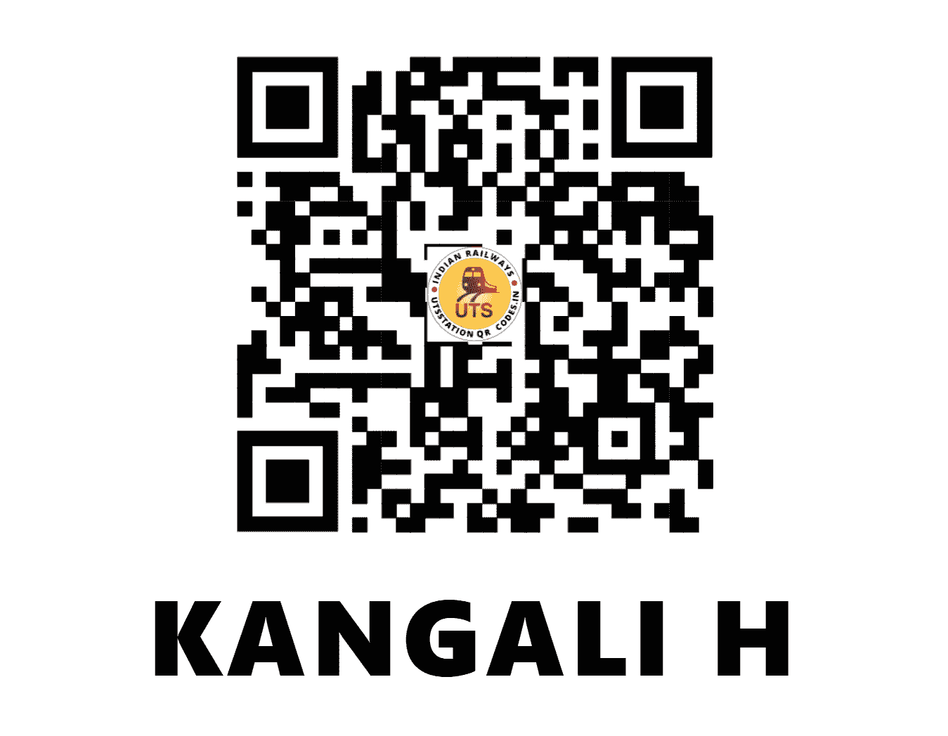 UTS QR Code for KANGALI H - KNLI (EC - BIHAR)