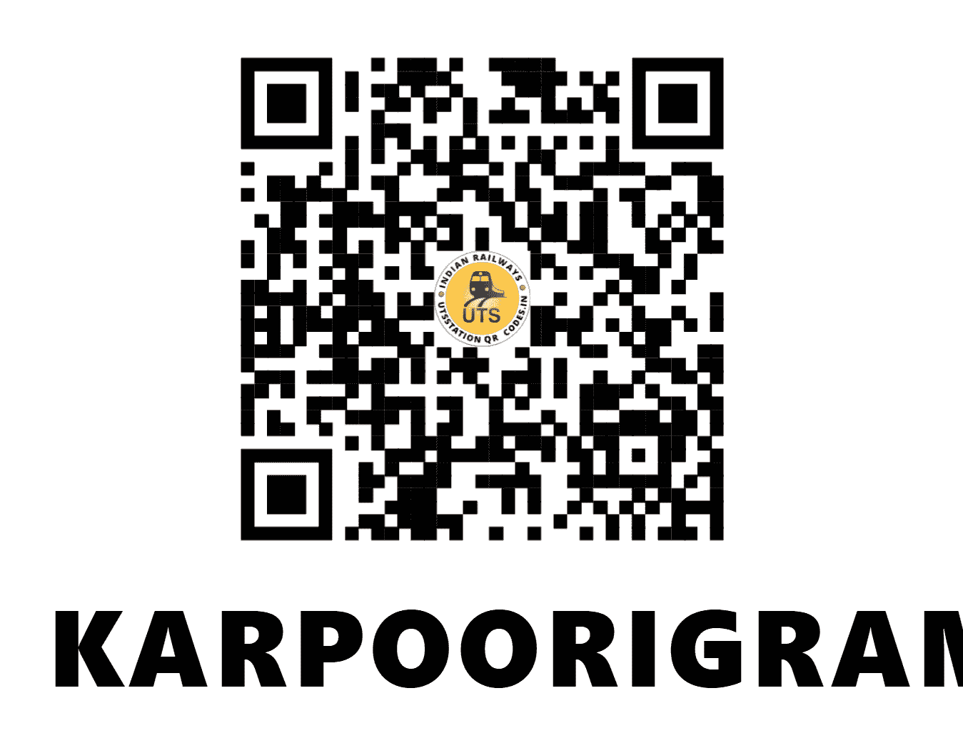 UTS QR Code for KARPOORIGRAM - KPGM (EC - BIHAR)
