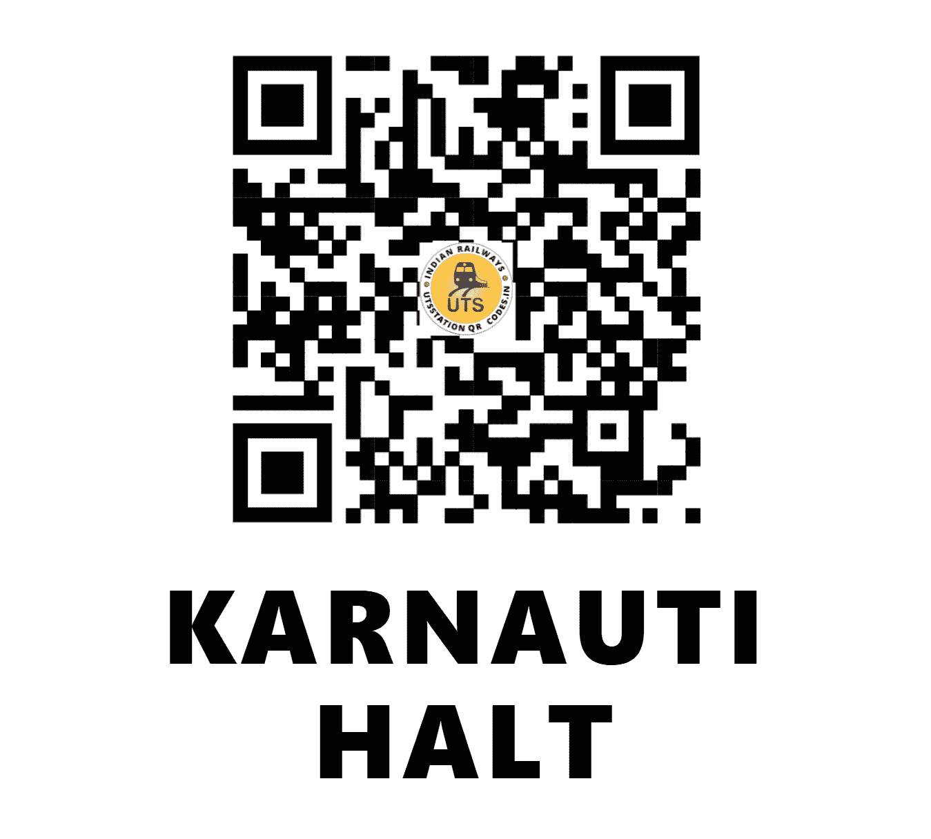 UTS QR Code for KARNAUTI HALT - KRNN (EC - BIHAR)